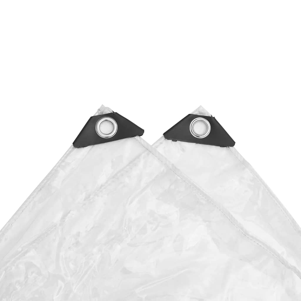 Klar presenning med maljer 1x2 m PVC