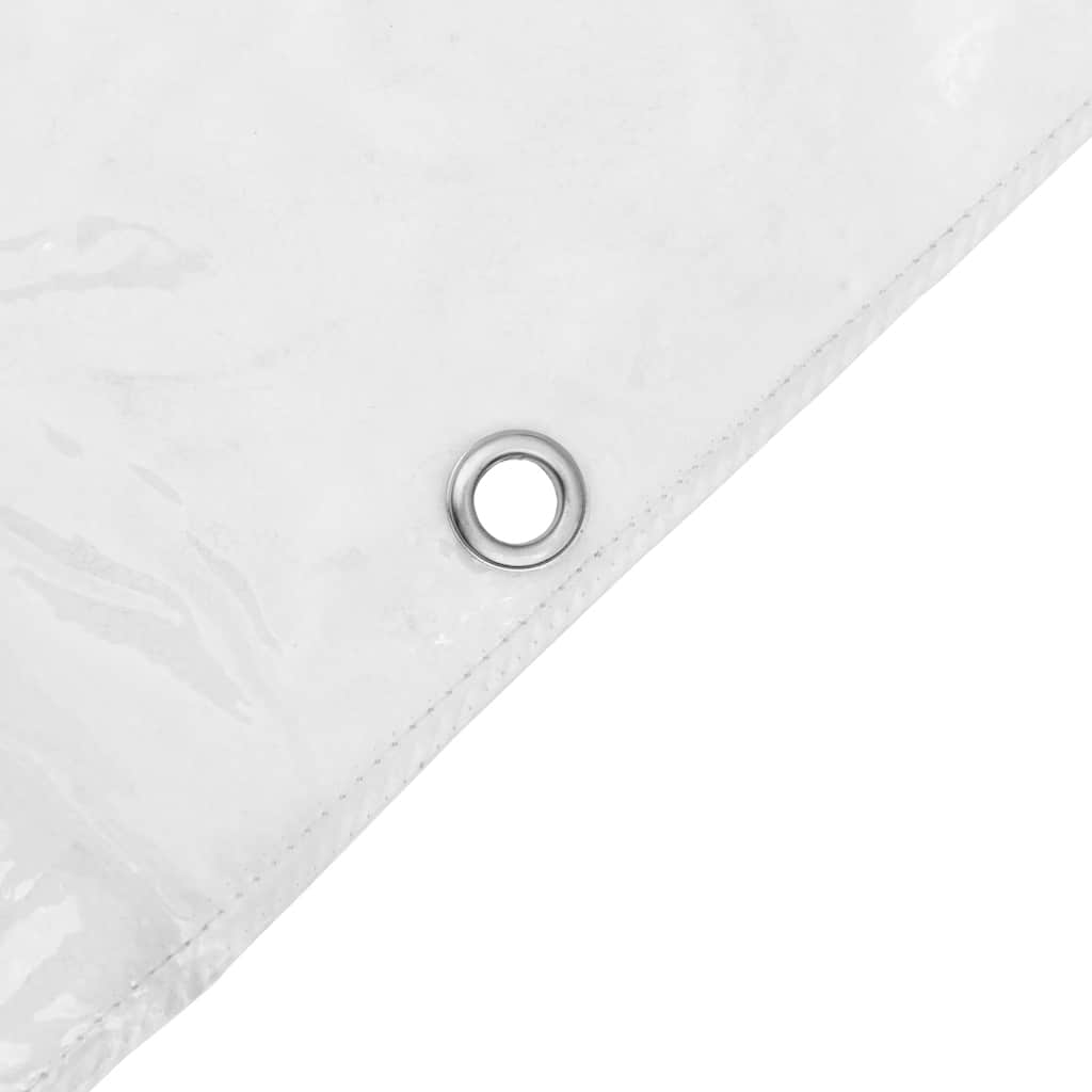 Klar presenning med maljer 1x2 m PVC