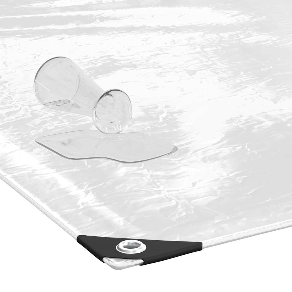 Klar presenning med maljer 3x5 m PVC