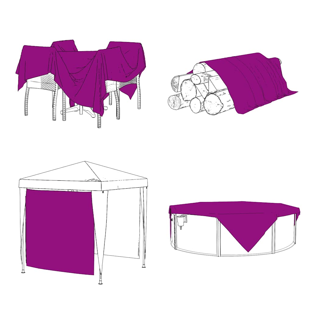 Klar presenning med maljer 3x5 m PVC