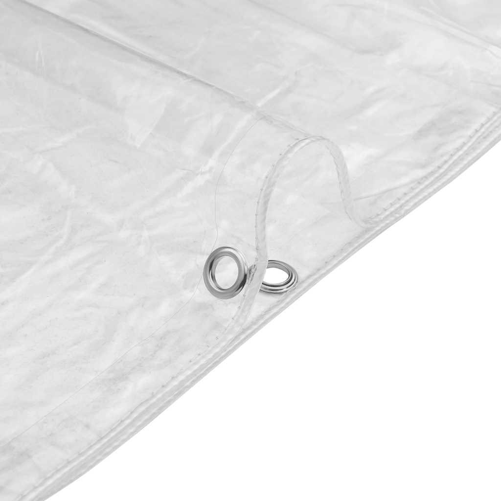 Klar presenning med maljer 3x5 m PVC