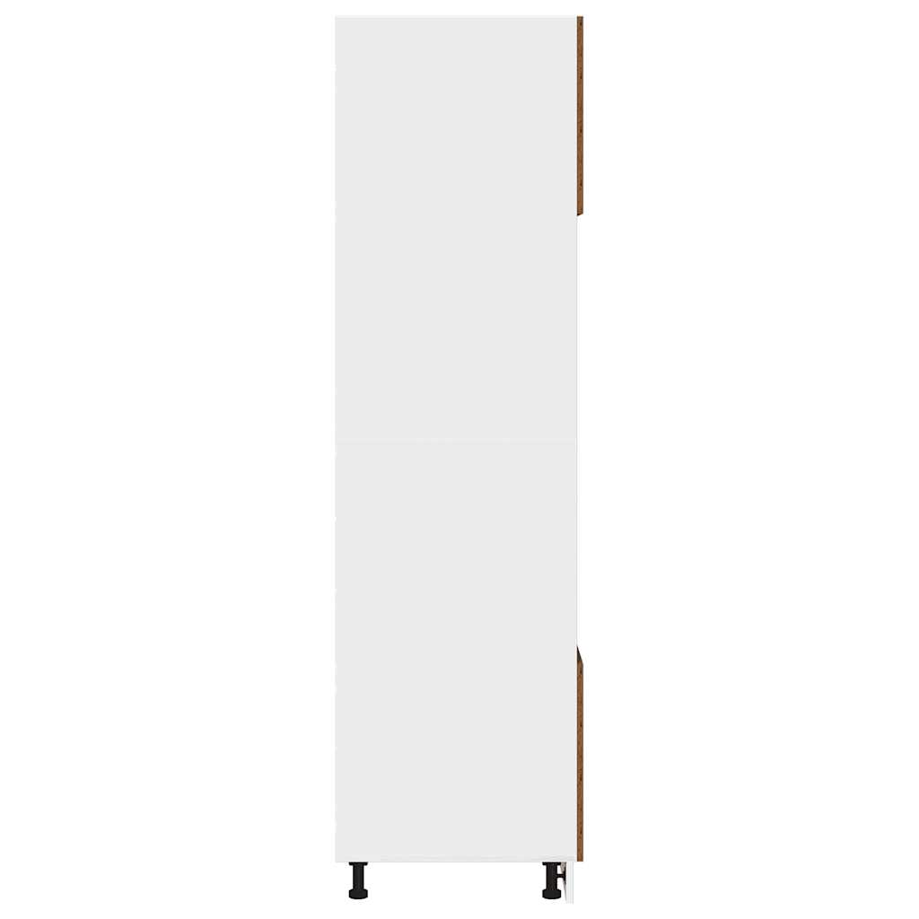 Skap for mikrobølgeovn "Lyon" gammelt tre 60x57x207 cm