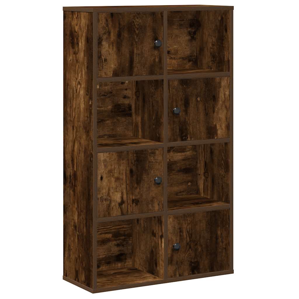 Bokhylle røkt eik 60x24x101,5 cm konstruert tre