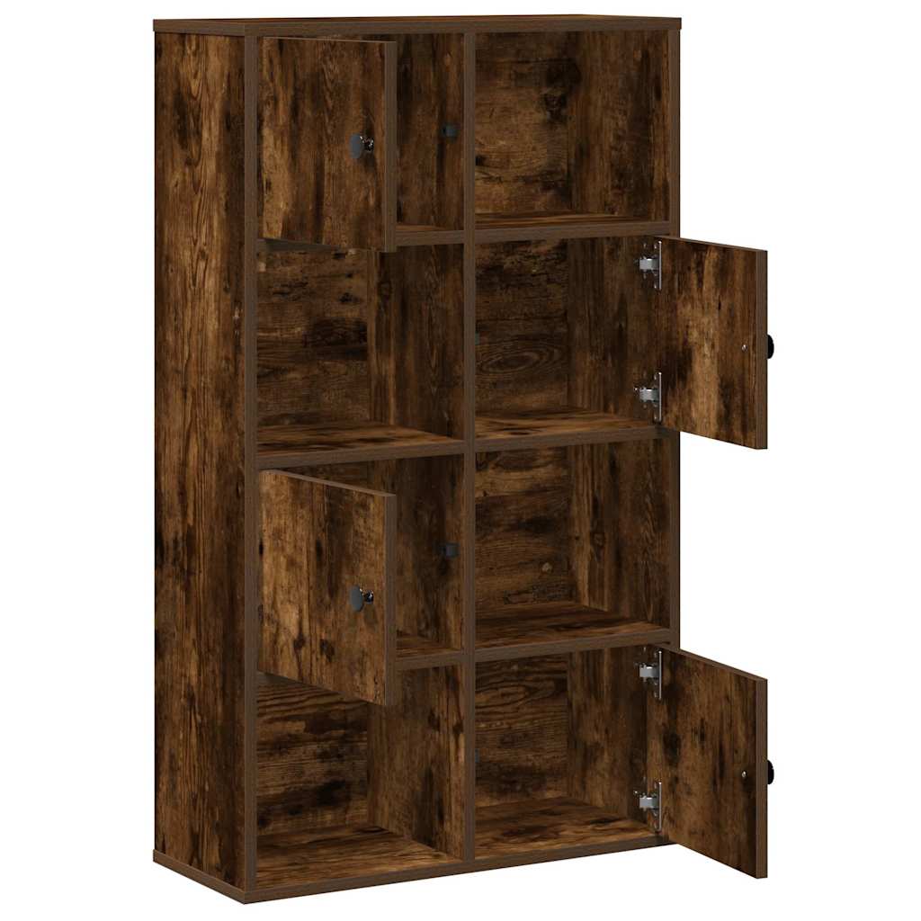 Bokhylle røkt eik 60x24x101,5 cm konstruert tre