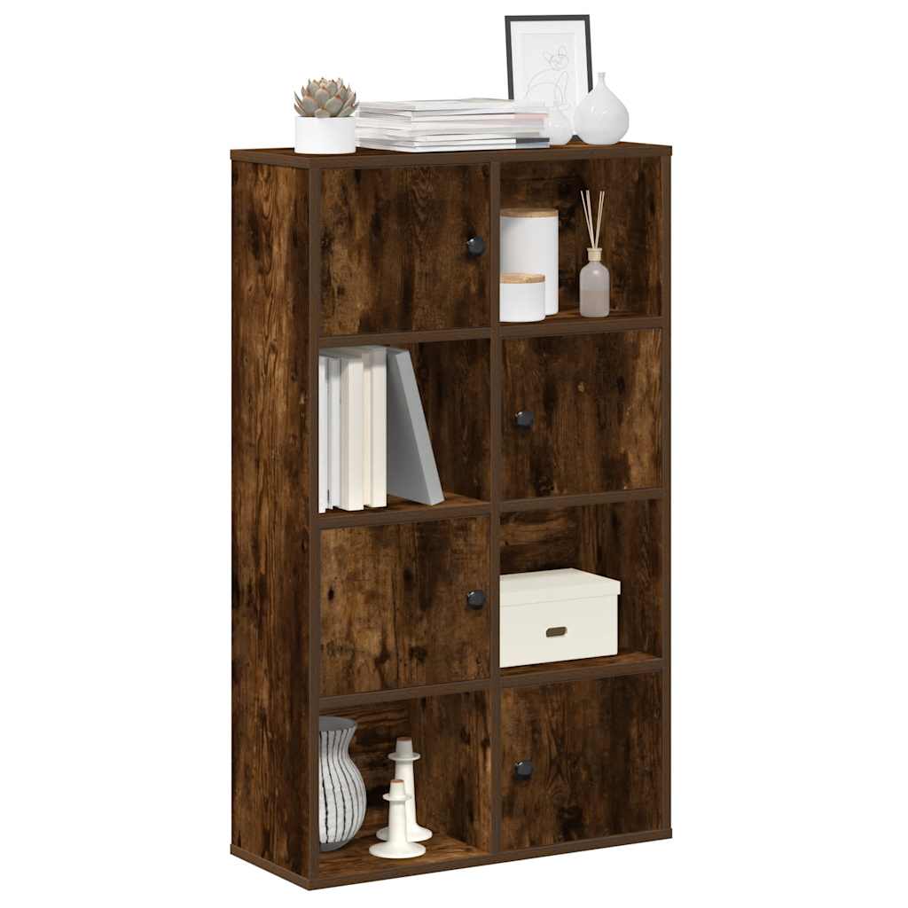 Bokhylle røkt eik 60x24x101,5 cm konstruert tre