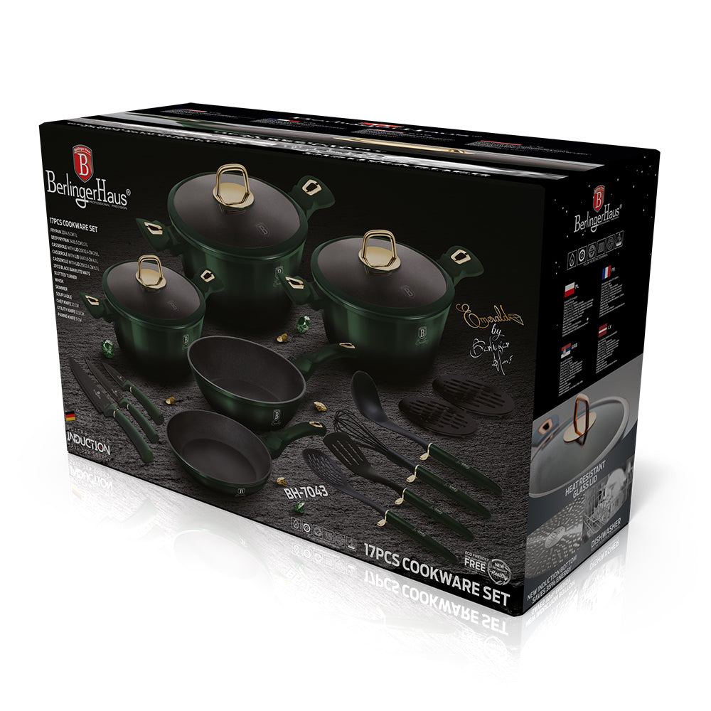 Grytesett Emerald 17 deler