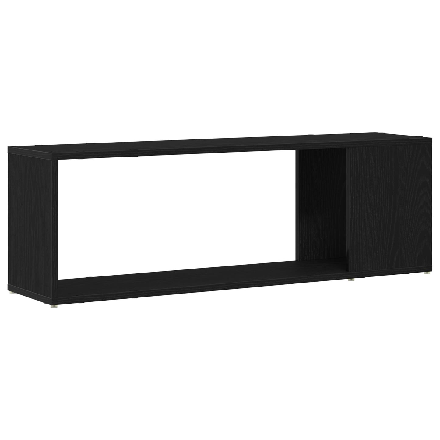 Bokhylle, svart eik, 100x24x32 cm, konstruert tre