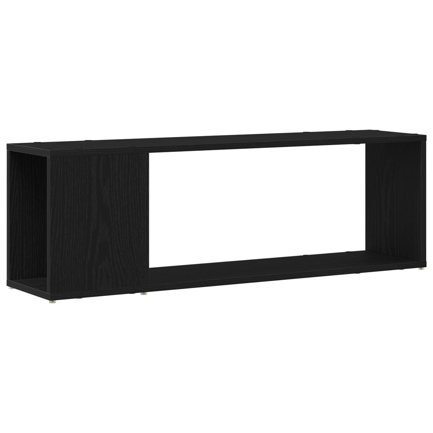 Bokhylle, svart eik, 100x24x32 cm, konstruert tre
