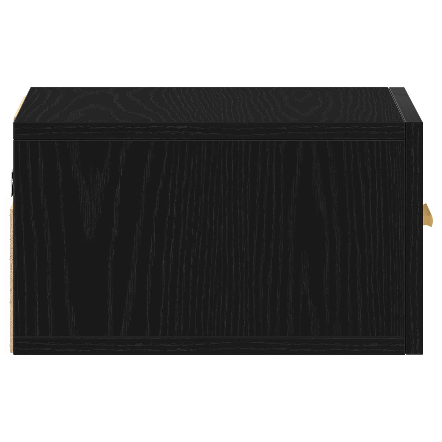 Vegghengt Nattbord Svart Eik 35x35x20 cm