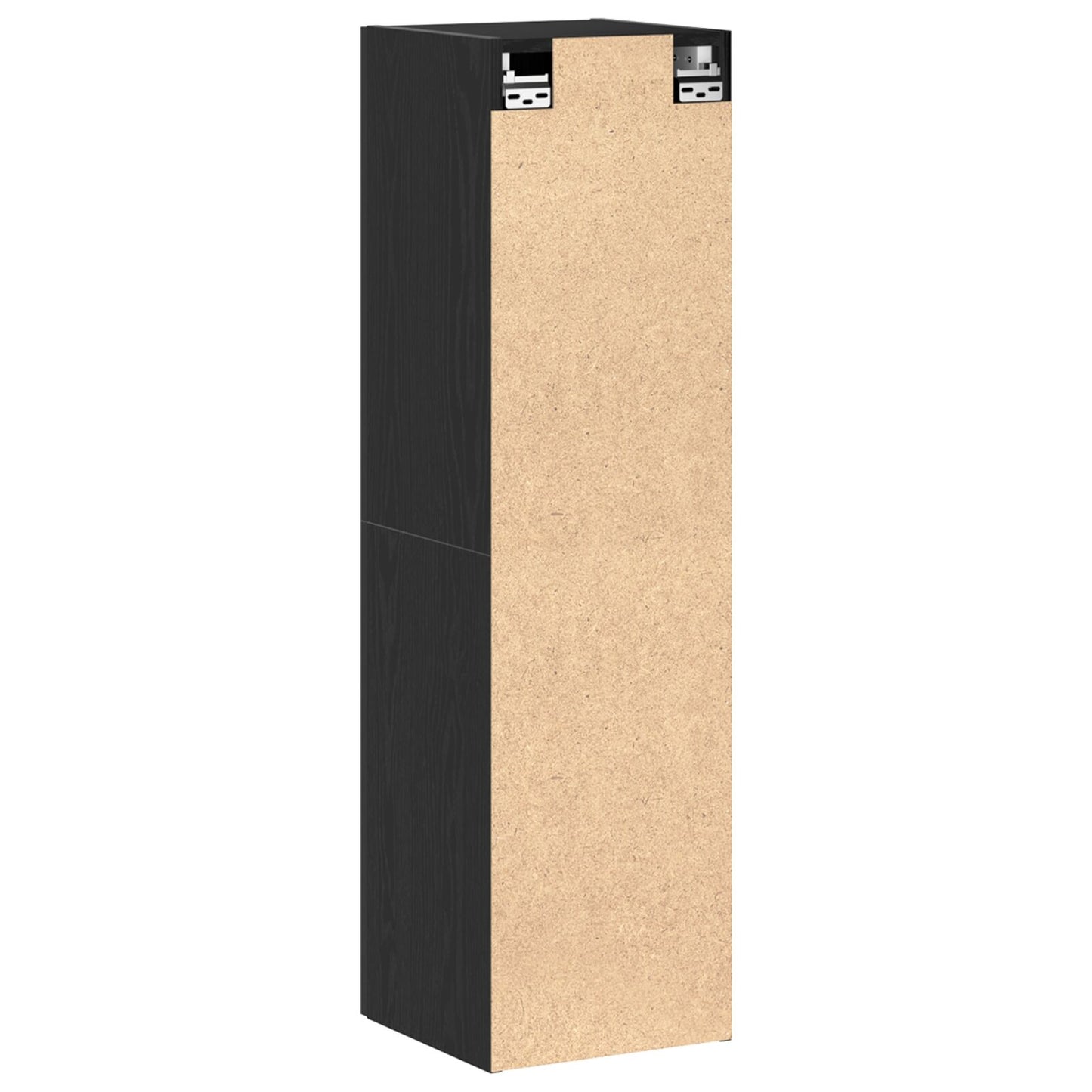 TV-benk Svart Eik 30,5x30x110 cm Konstruert Tre