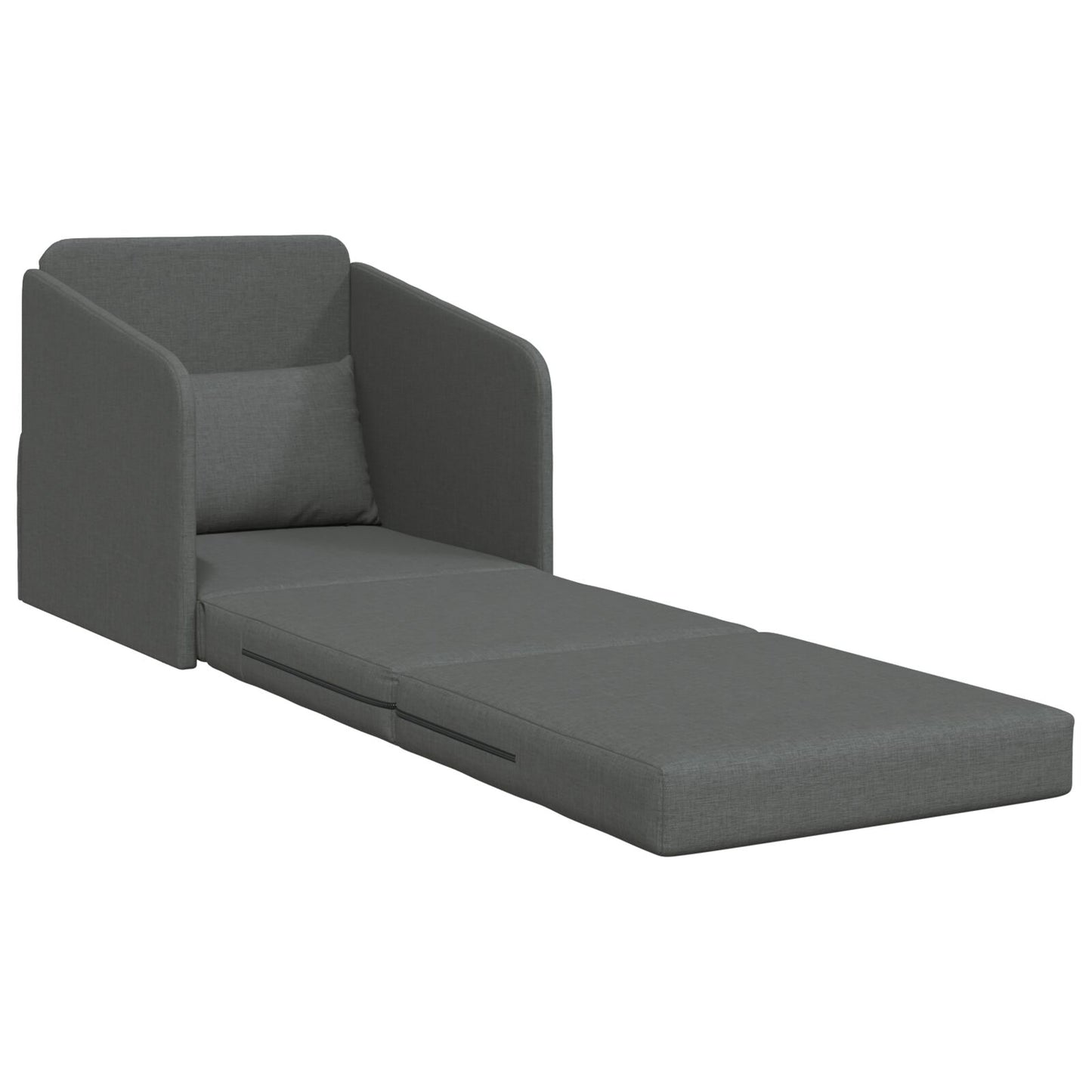 Sofa Seng 2-i-1 Mørkegrå 65x80x83 cm Stoff