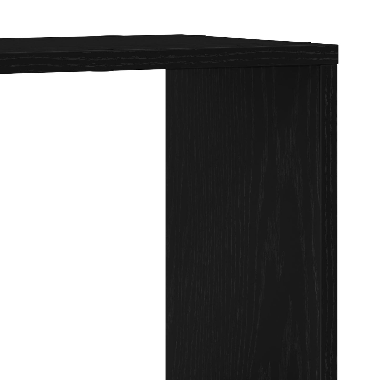 Bokhylle, svart eik, 100x24x32 cm, konstruert tre