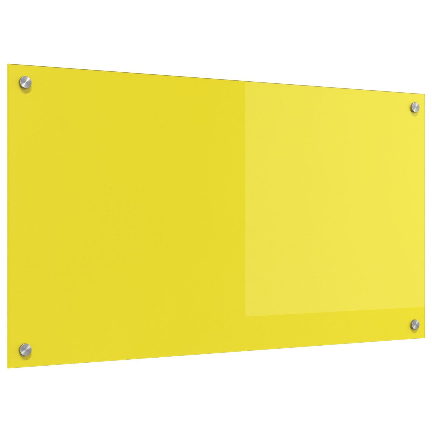 Kjøkken Bakplate Gul 90x50x0,6 cm Herdet Glass