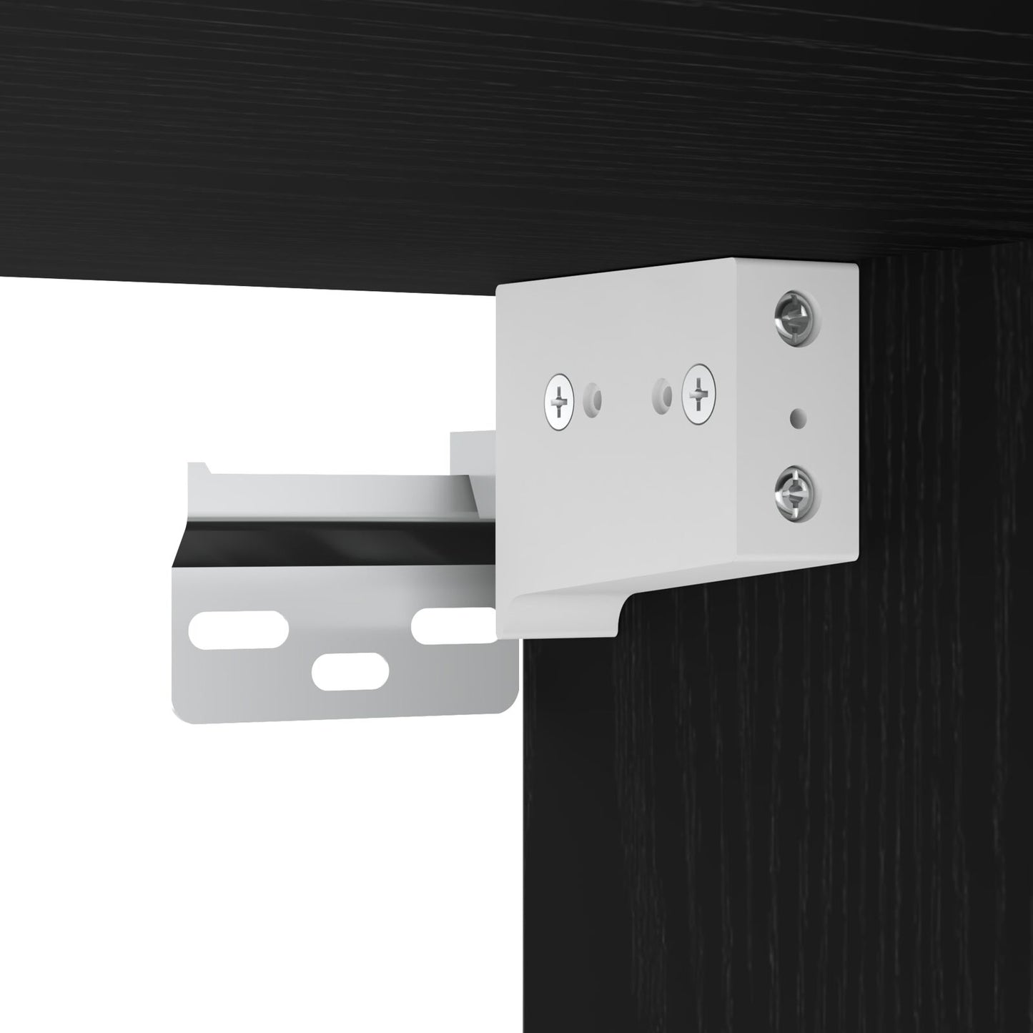 TV-benk Svart Eik 30,5x30x110 cm Konstruert Tre