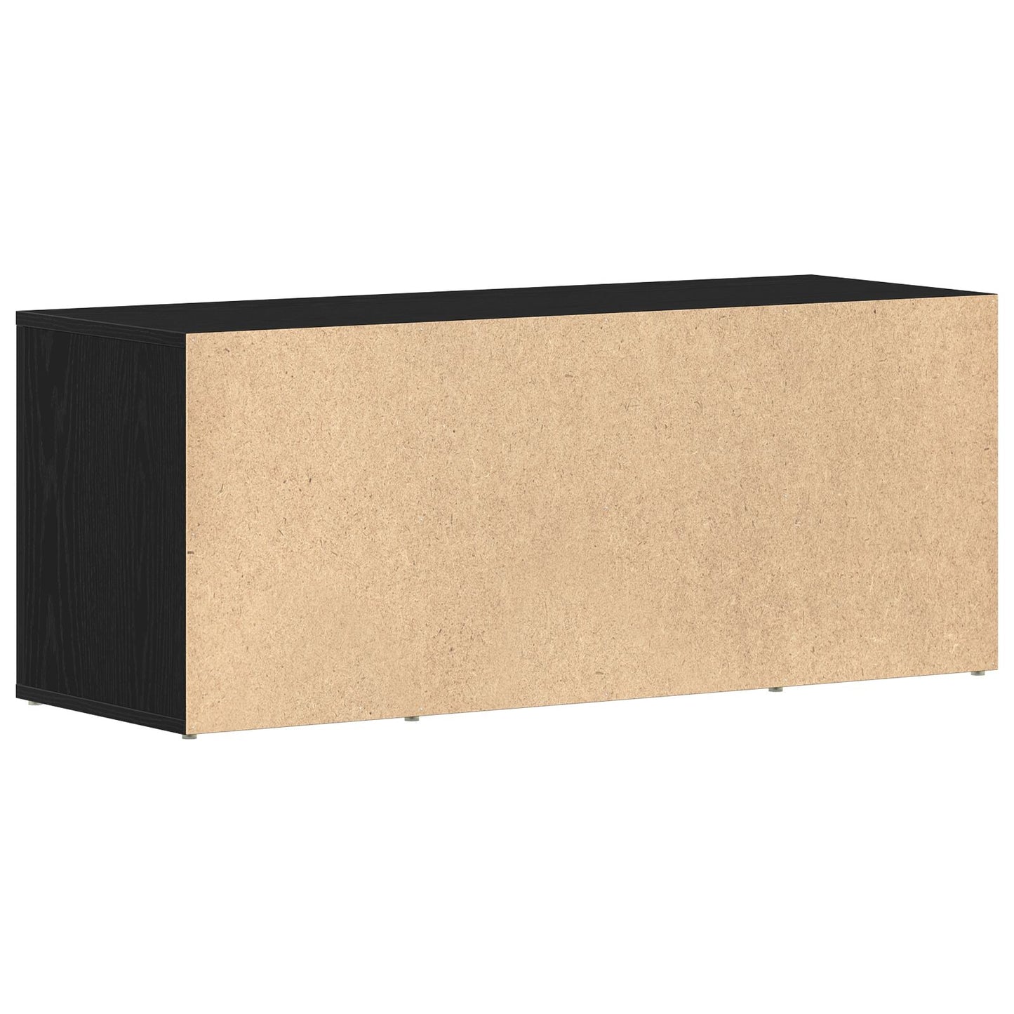 TV-benk Svart Eik 100x35x40 cm Konstruert Tre