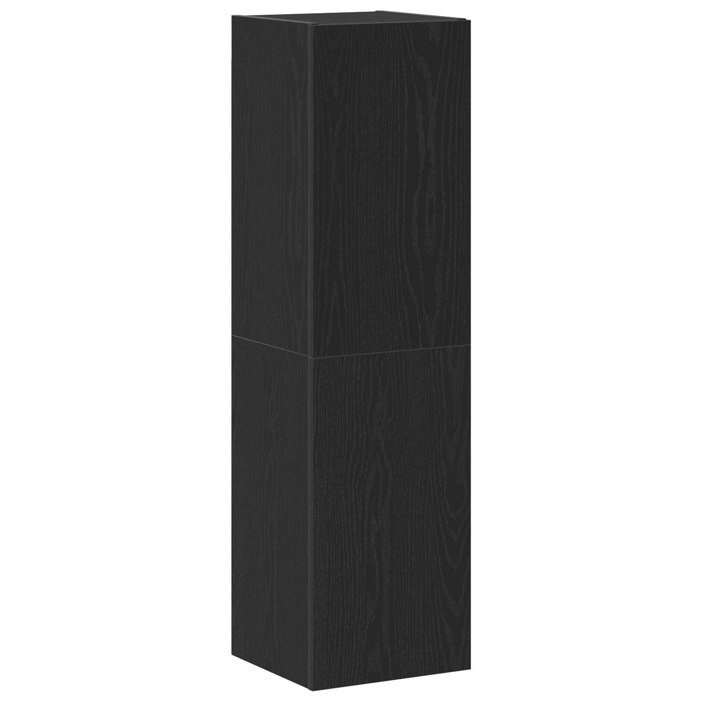 TV-benk Svart Eik 30,5x30x110 cm Konstruert Tre