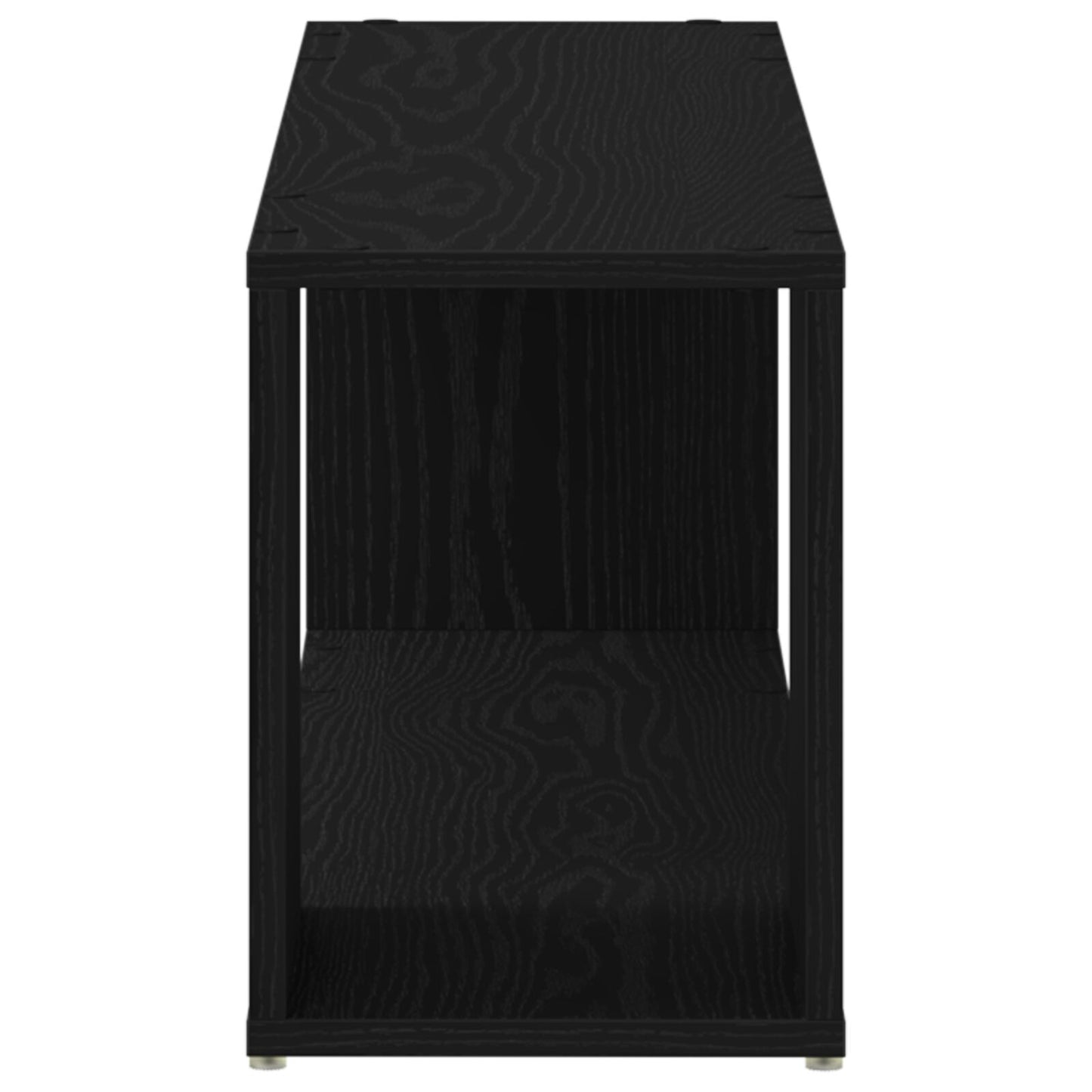Bokhylle, svart eik, 100x24x32 cm, konstruert tre