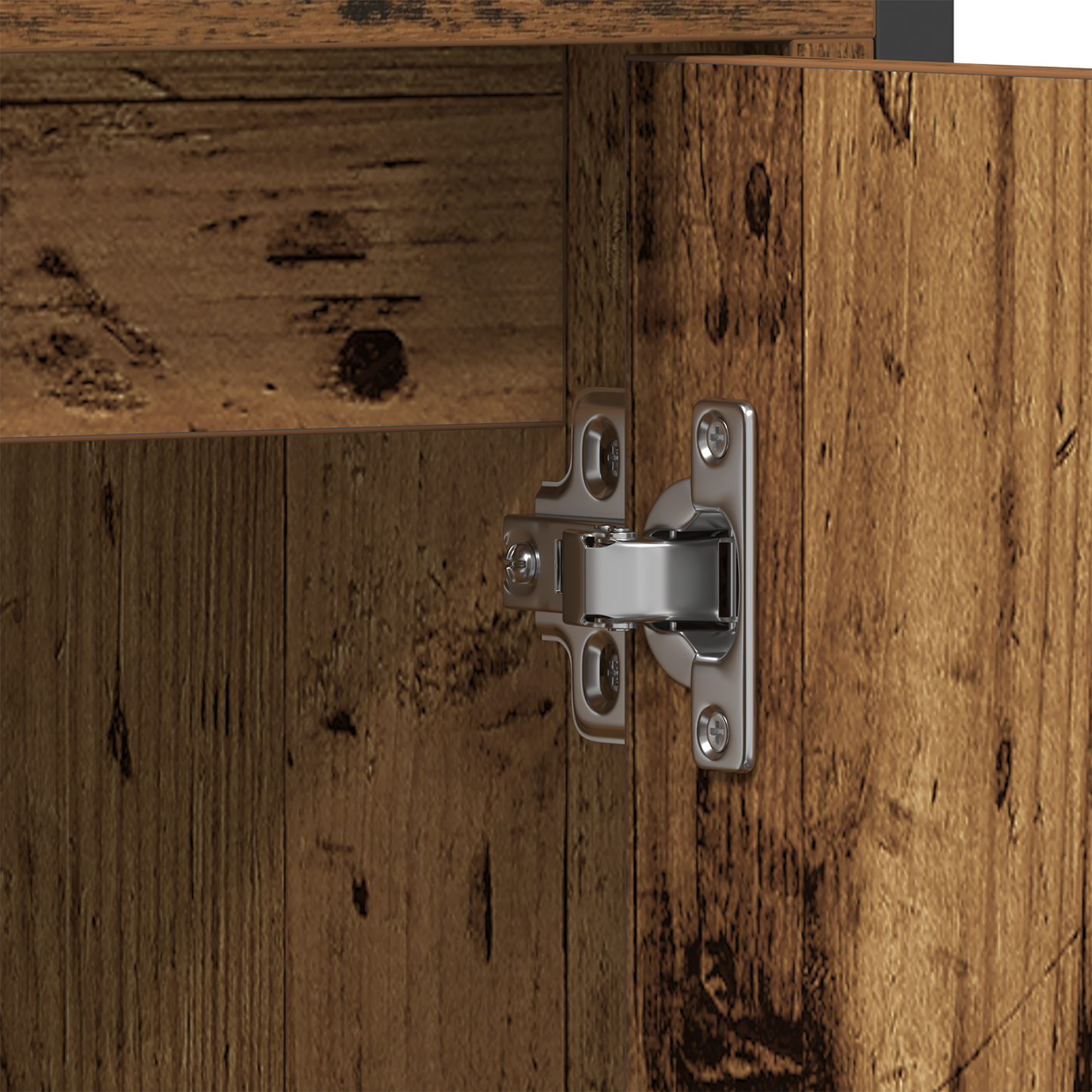 2-delt baderomsmøbelsett laget av gammelt tre