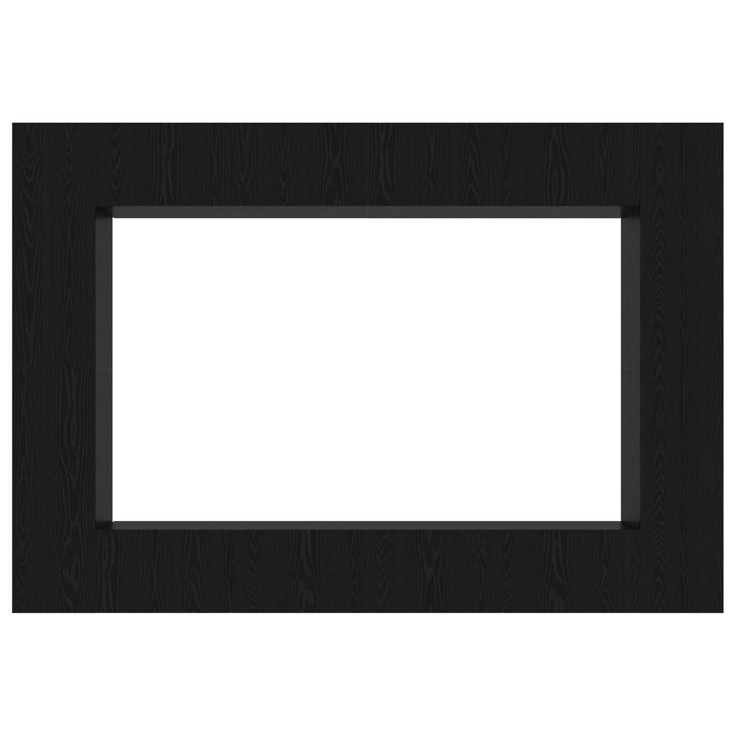 12 Delt TV Benk Set Veggmontert Svart Eik Konstruksjonstre