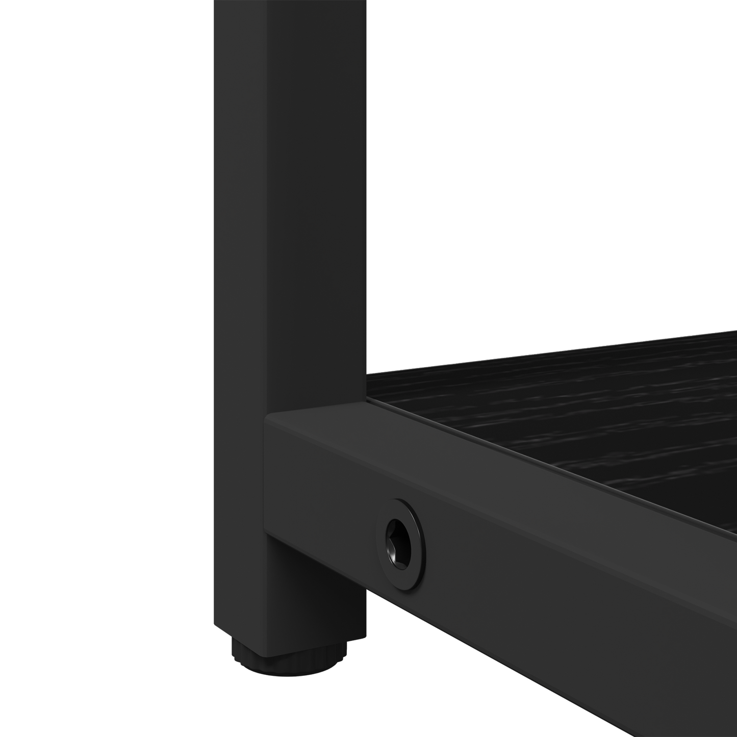 3-delt badmøbelsett i sort eik og konstruert tre