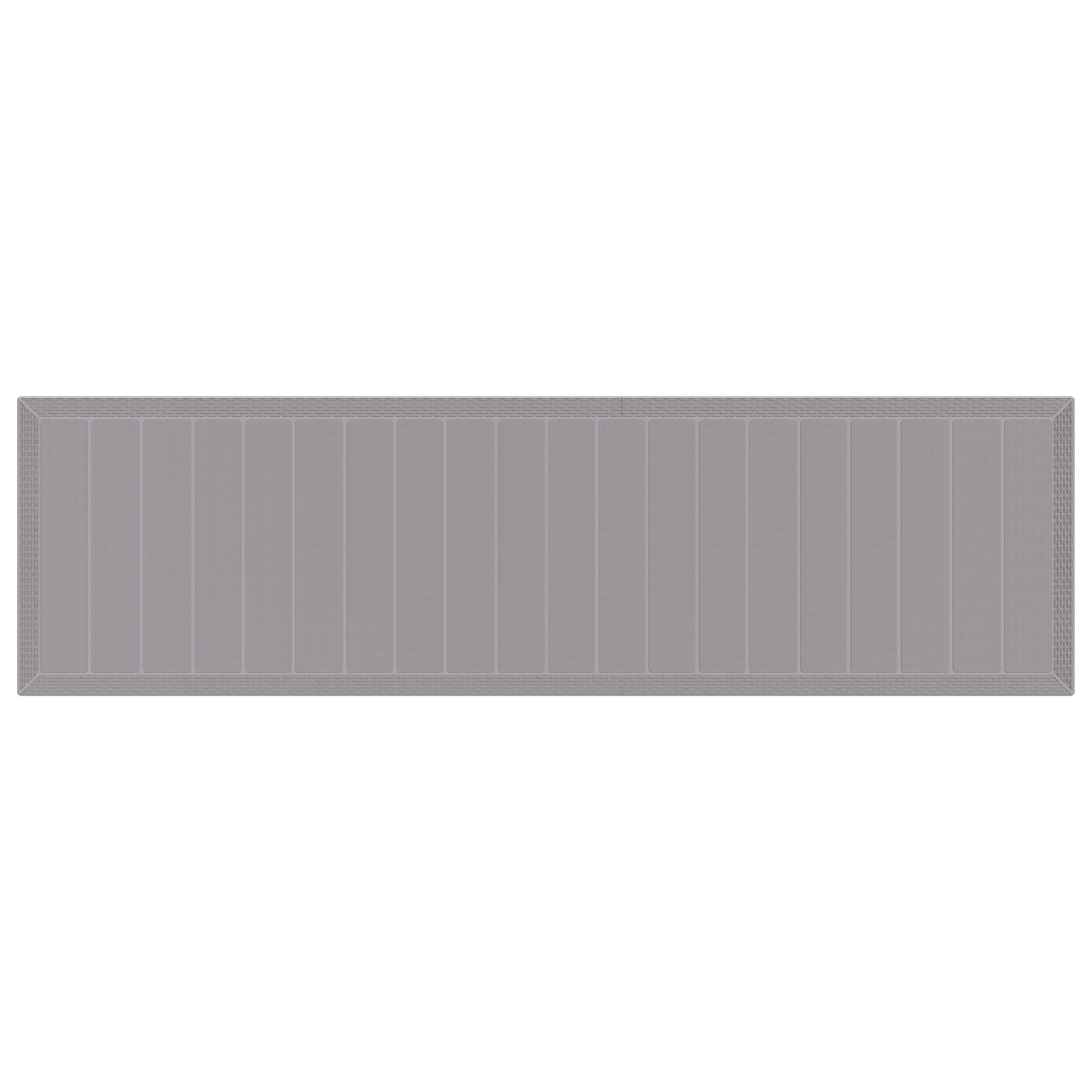 13-delt hage spisebordsett med puter Lysegrå Polyrotting