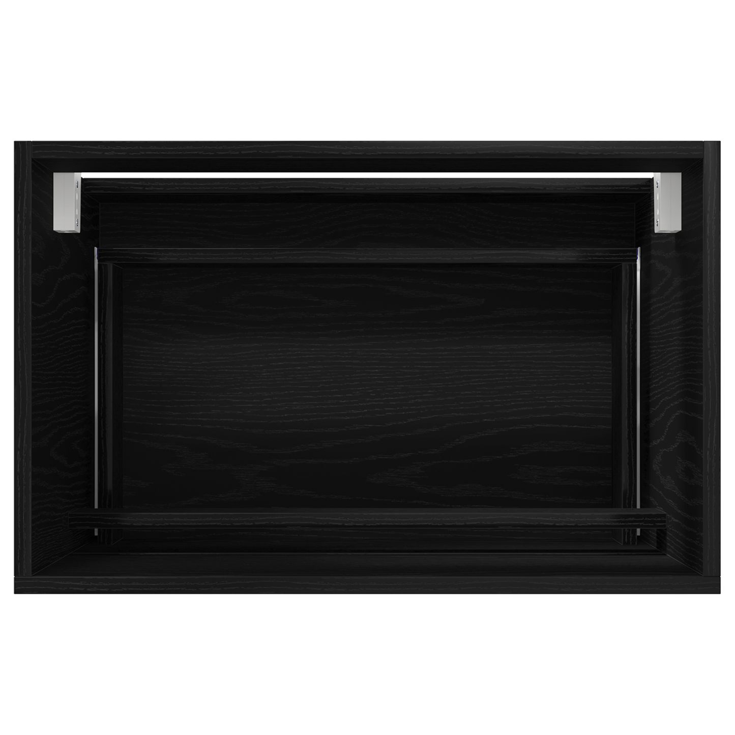 2-delt bademøbelsett svart eik konstruert tre