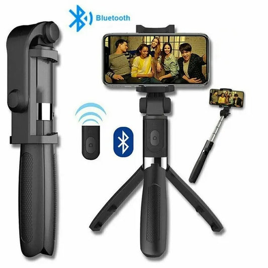 Bluetooth Tripod Selfie Stick Stange Stativ Monopod Teleskop Selfiestick Smartphone Handy