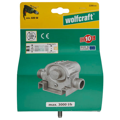 wolfcraft Drillpumpe 3000 l/t S=8 mm 2200000