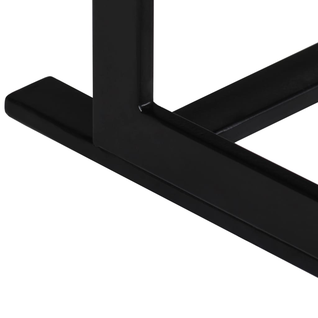 2-seters benk heltre mango og stål