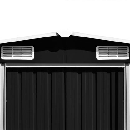 Hageskjul 257x580x181 cm metall antrasitt