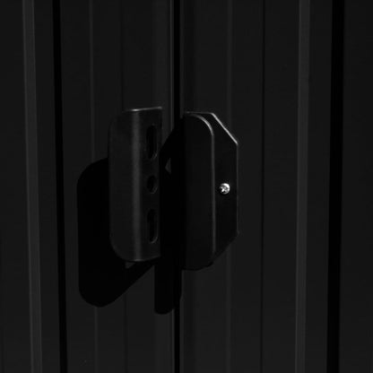 Hageskjul 257x580x181 cm metall antrasitt