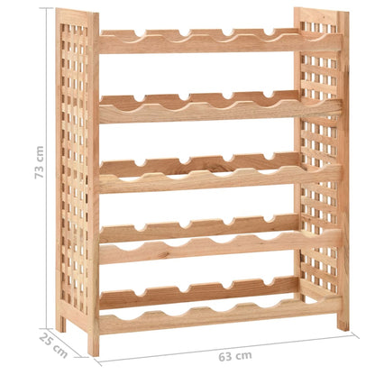 Vinstativ til 25 flasker heltre valnøtt 63x25x73 cm