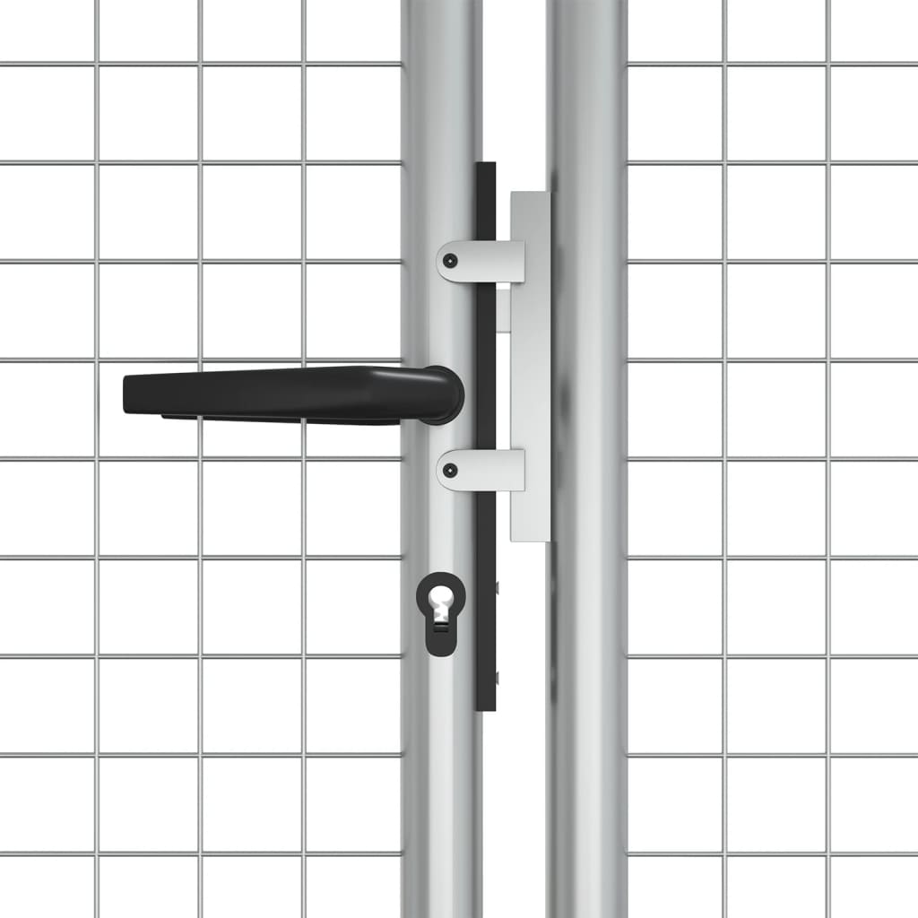 Hageport galvanisert stål 415x175 cm sølv