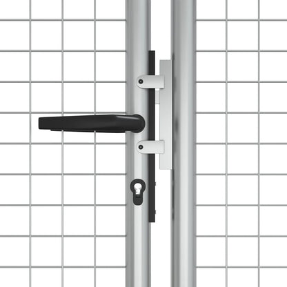 Hageport galvanisert stål 415x175 cm sølv