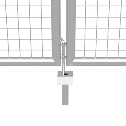 Hageport galvanisert stål 415x200 cm sølv