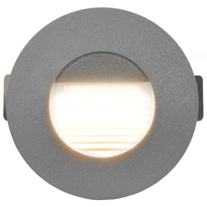 Utendørs LED-vegglamper 6 stk 5 W sølv rund