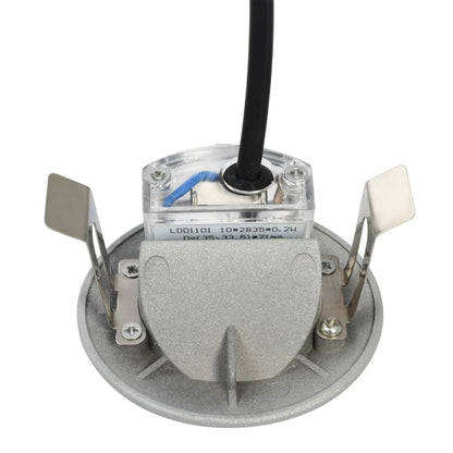 Utendørs LED-vegglamper 6 stk 5 W sølv rund