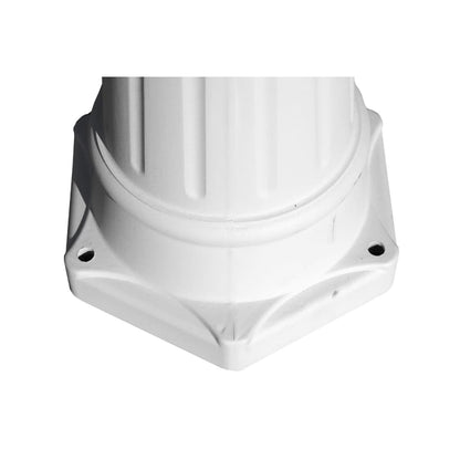 3-armer Kingston hage lysstolper 215 cm Hvit