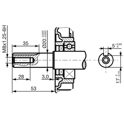 Bensinmotor 6,5 HK 4,8 kW svart