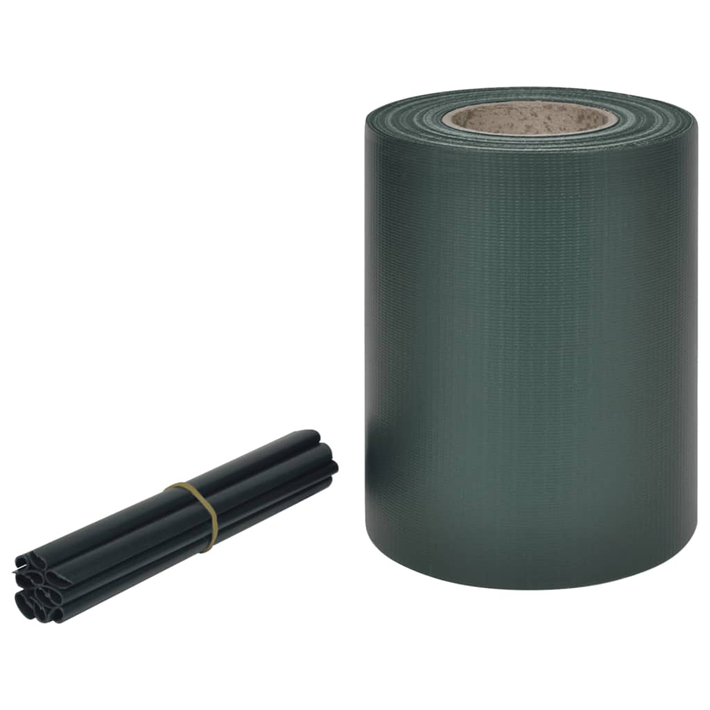 Hageskjerm PVC 70x0,19 m grønn