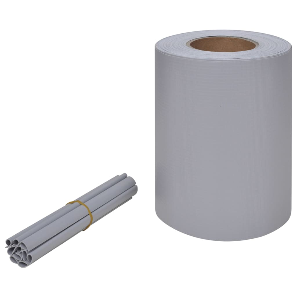 Hageskjerm PVC 70x0,19 m lysegrå
