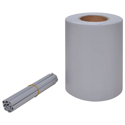 Hageskjerm PVC 70x0,19 m lysegrå