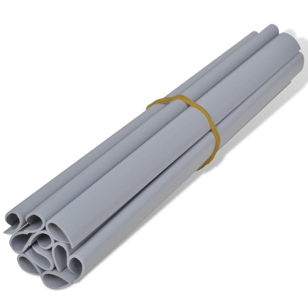 Hageskjerm PVC 70x0,19 m lysegrå