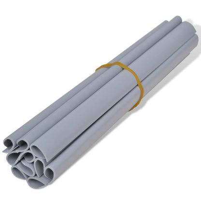 Hageskjerm PVC 70x0,19 m lysegrå