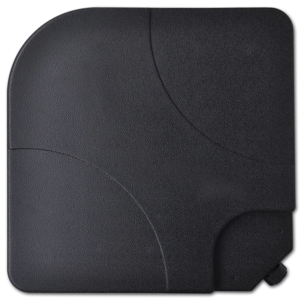 Hageparasoll i aluminium med bærbar fot hvit