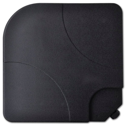 Hageparasoll i aluminium med bærbar fot hvit