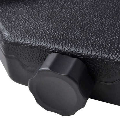 Hageparasoll i aluminium med bærbar fot hvit