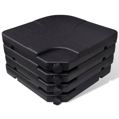 Hageparasoll i aluminium med bærbar fot hvit