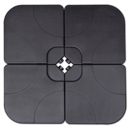 Hageparasoll i aluminium med bærbar fot grønn