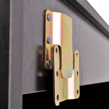 11 Deler Baderomsmøbler Sett med Vask og Kran Svart